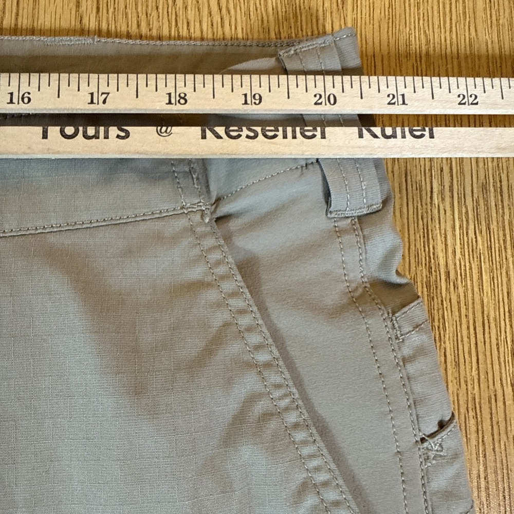 5.11 Tactical Cargo Ripstop Pants Men Tag 40x34 Real 41x33 Beige Work 7512 - Picture 12 of 13
